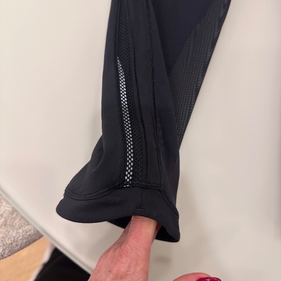 Lululemon Wunder Train Mesh Crop Black Leggings Tights Sz 4 • Excellent - Picture 8 of 15
